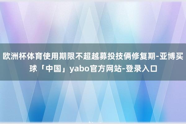欧洲杯体育使用期限不超越募投技俩修复期-亚博买球「中国」yabo官方网站-登录入口