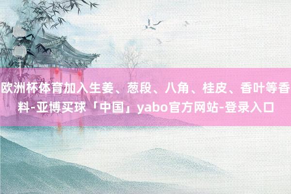 欧洲杯体育加入生姜、葱段、八角、桂皮、香叶等香料-亚博买球「中国」yabo官方网站-登录入口