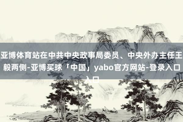 亚博体育站在中共中央政事局委员、中央外办主任王毅两侧-亚博买球「中国」yabo官方网站-登录入口
