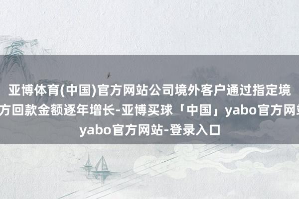 亚博体育(中国)官方网站公司境外客户通过指定境外其他第三方回款金额逐年增长-亚博买球「中国」yabo官方网站-登录入口
