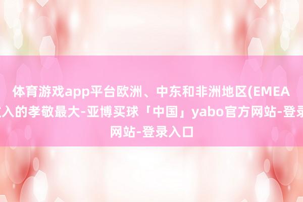体育游戏app平台欧洲、中东和非洲地区(EMEA)对收入的孝敬最大-亚博买球「中国」yabo官方网站-登录入口